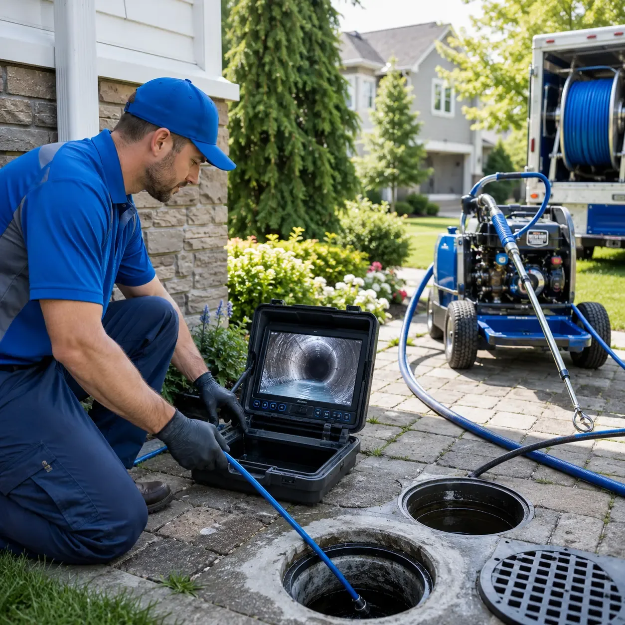 Outdoor drain cleaning professionals serving East Spencer, NC